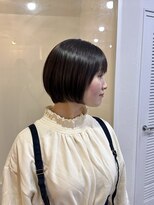 ソイクフ(SOY KUFU) 大人可愛い20代30代40代大人ガーリーショートボブダークアッシュ