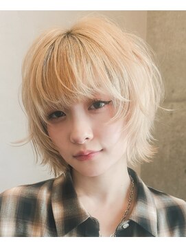 アンフィグ 吉祥寺(anfig) レイヤーボブ/ボブウルフ/ハッシュカット/ケアブリーチ/ブロンド