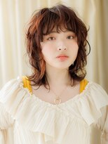 カバーヘア ブリス 大宮西口(COVER HAIR bliss)&nbsp;デザインカラー/オレンジブラウン/レイヤーカット/パーマ/20代e