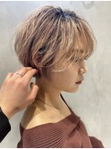大人可愛い小顔ショートレイヤー