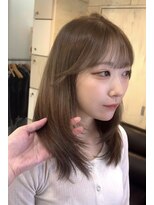 ヘアーアンドメイク シークタチカワ 立川店(Hair&Make Seek) 【澤飯】ブリーチなしダブルカラーでヘーゼルベージュ
