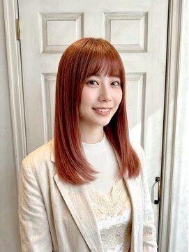 アロマヘアルーム 横浜店(AROMA hair room) ケアブリーチ/ダブルカラー/髪質改善/前髪カット/オレンジ/横浜