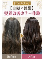 リアン(Lien) 【フルカラー】【白髪×艶髪】髪質改善カラー体験