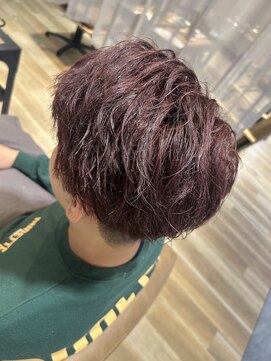 パプスドコワフュール 甲子園口店(Pap's de coiffeur) ワインレッド