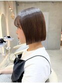レイヤーボブ/ミルクティーベージュ/髪質改善/顔周り/錦糸町