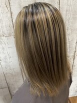 ロイズ ヘアデザイン アンド スパ(LOES)&nbsp;デザインカラー×ミルクブラウン×ミルクティーベージュ