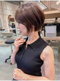 □ショートボブ/顔周り/韓国/ブリーチなし/30代40代50代/錦糸町