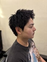 スカイマスターバーバー 渋谷(SKY MASTER BARBER)&nbsp;ピンツイストパーマ<理容室>[メンズ/シェービング/パーマ］
