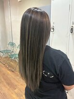 ヘアプレイスソル (HAIR PLACE SoL)&nbsp;透明感ハイライト/アッシュブラウン/ストレート