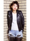 ライダースに合うキュートでロックスタイル◇上新庄美容室BECK◇