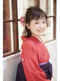 卒業式袴着付ハーフアップ　【sola:neolive 相模大野店】
