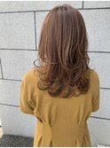 レイヤーたっぷり◎柔らかピンクベージュ