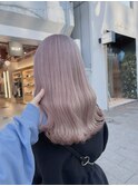 ショコラピンクベージュ_ブリーチ2回