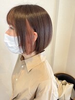 美容室 ルアル 市原市八幡宿店(Luar)&nbsp;フェイスラインインナーピンク×ミニボブ