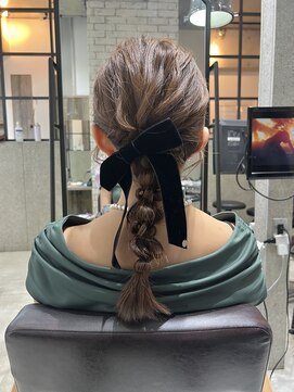 フェリア 渋谷(Feria) 【Feria】 編みおろしアレンジ  福田沙也加