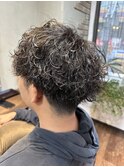 メンズ波巻きパーマ