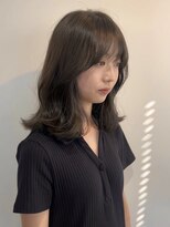 ザックジングウ 表参道(ZACC JINGU)&nbsp;グレージュカラー透明感グレージュ/鎖骨ミディアム/外ハネミディ