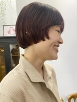 トナリ(tonari)&nbsp;マッシュショート×レッドブラウン