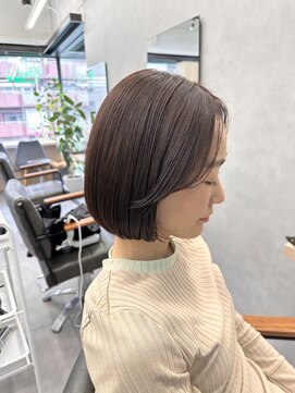 リミエ(RIMIE) #ラベンダー#ラベンダーベージュ#透明感カラー#ボブ#ミニボブ