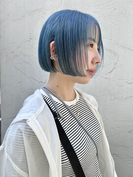 ベロニカ ヘアー(Beronica HAIR) ボブ☆水色カラー☆  10代20代人気◎