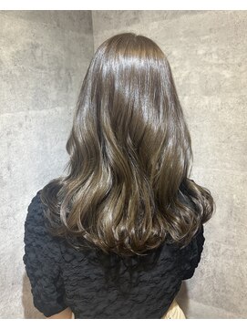 キャラ シャローネ 池袋(Chara Chalone) ブリーチなし透け感オリーブベージュ/資生堂カラー【れいな】