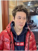 スパイキーショート×ツイストスパイラルパーマ