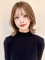 バイオレットジェム(Violet`jem)&nbsp;くびれボブシースルーバングミルキーベージュKA-47