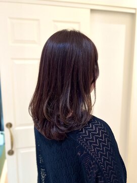 アミリアバイザザ(amiliea by ZA/ZA) ブリーチなしボルドーカラー