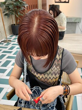 ノエ(noe) 着物/メルティカラー/似合わせカット/ウェーブミディアム/栄r70