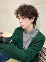 ボタンヘアー 日吉(BoTaN HAIR) シャドウパーマ/くせ毛風/無造作感/メンズ/日吉