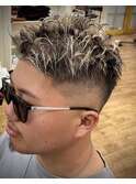 男らしいフェードスタイル