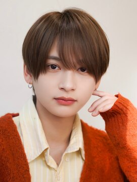 オーシャントーキョー シブヤジンナン(OCEAN TOKYO shibuya JINNAN) ナチュラルラウンドマッシュアッシュブラウンカラー