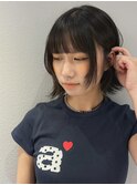 顔まわりレイヤー/ボブウルフ