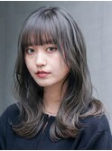 秋冬アッシュグレージュ！ぱっつん前髪＆ハッシュカットで今旬♪