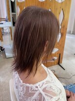 サンタフェ 一宮森本店(Santa'Fe)&nbsp;Santa'Fe式脱白髪染め白髪ぼかしカラー/ミディアム/ウルフ