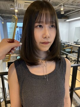 ヌープヘアーアイス(NUUP.hair ici) ★ブリーチなしオリーブグリーンヘーゼルブラウン秋カラー透明感
