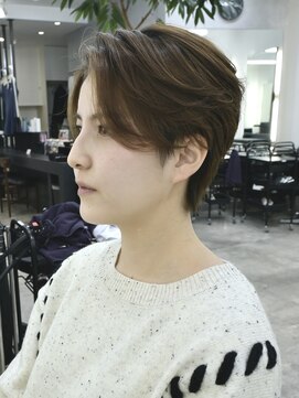 カンゴール サロン トウキョウ セントラル 原宿(KANGOL SALON TOKYO CENTRAL) ハンサムショート/アップバング/メンズライク