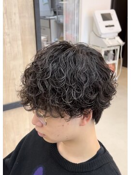 メンズギフト(men's GIFT) ツーブロック波巻きパーマメンズマッシュ