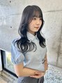 ロマーリ 岡山店(LOMARLIE)&nbsp;ワンホンレイヤー/韓国巻き/顔周りレイヤー/黒髪ロング