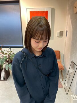 ヘアーブレイス(hair brace) 千葉駅/着物ヘア/大人ガーリー/ダークアッシュ/似合わせカット