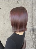 切りっぱなしボブ×ボルドー
