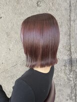 ヘアーデザイン グランツ 平成店(hair design Granz)&nbsp;切りっぱなしボブ×ボルドー
