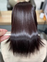 シャルムバイケンジ(Charm.by KENJE)&nbsp;天使の縮毛矯正銀座髪質改善前髪ピンクベージュアンブレラカラー