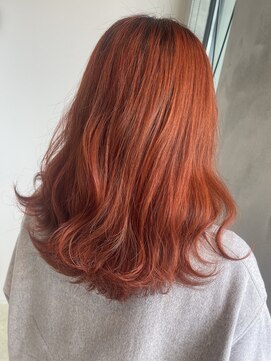 アリア 小豆餅店(ALIA) ブリーチ有りオレンジカラー