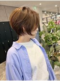 ショートヘア/丸みショート/磯子美容室/横浜　style by田爪