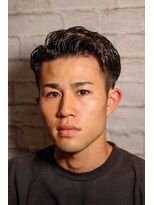 グレイスフルバーバー 新宿パークタワー店&nbsp;アップバングフェード×濡れパン風パーマ