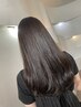 《潤いのあるツヤ髪と透明感を叶える》 トレンドカラー+小顔カット
