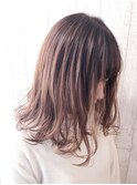 イルミナカラーで極艶♪ルーズウェーブセミディ☆
