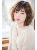 ふんわりシルエットで小顔　似合わせカットで大人かわいいボブ