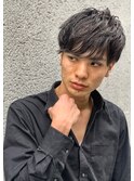 前髪ありナチュラルツーブロック